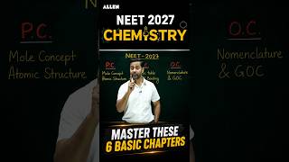 Master These 6 Basic Chapters for NEET 2027 Chemistry! 🧪⚡ Pulkit Jain Sir #shorts