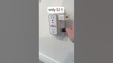 Upgrade Your Socket: 6 Outlets, 2USB, 2USB-C! #lifechanging #plug #surgeprotector