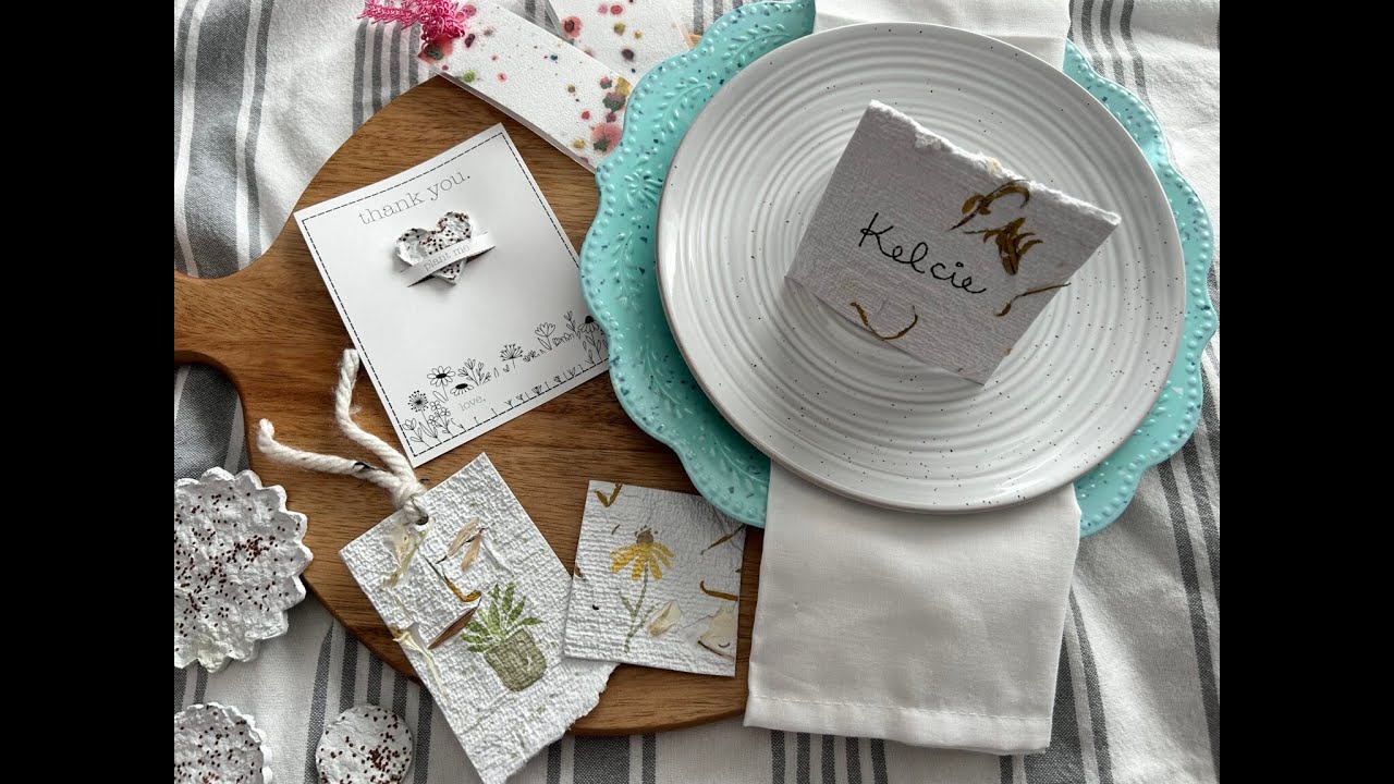 Make handmade paper... from paper! Here's how to create these pretty sheets