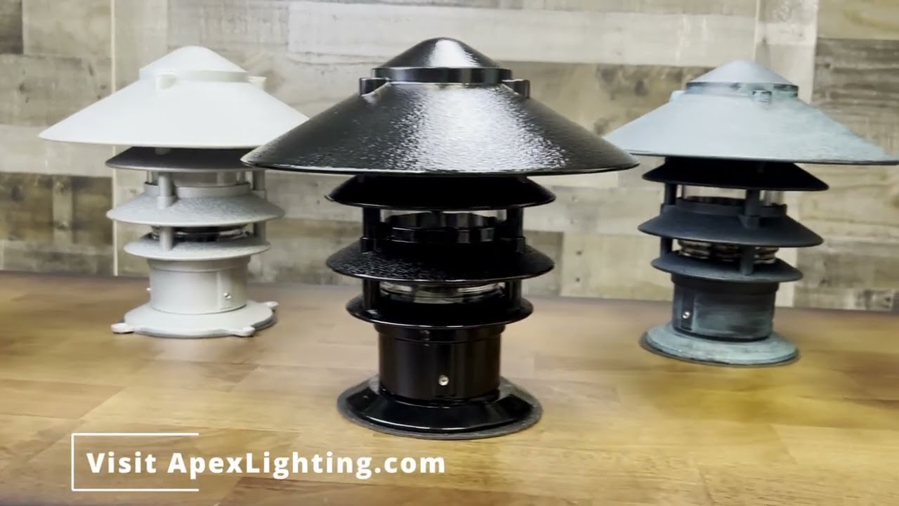 Pagoda LED Piling Light Color Choices by Apex Lighting