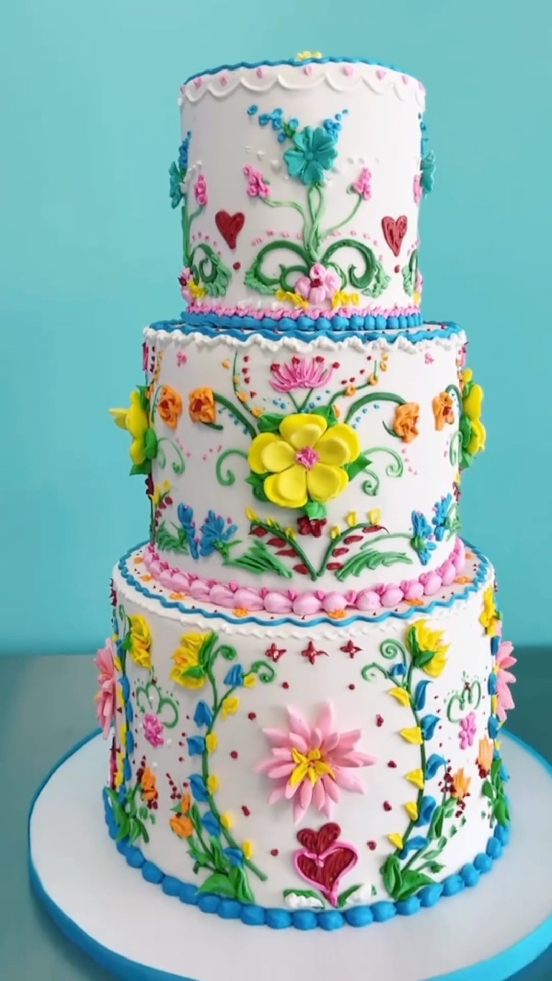 Love at first sight! ? ✨ #valentinesdaycake