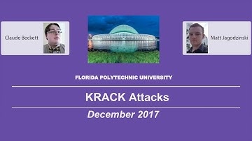KRACK Attacks Presentation - Beckett, Jagodzinski