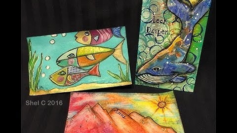 ICAD  - Mixed Media Index Cards - Days 16, 17, & 18