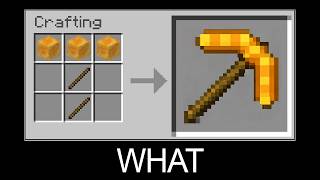 Minecraft wait what meme part 12 (Crafting Honey Pickaxe)