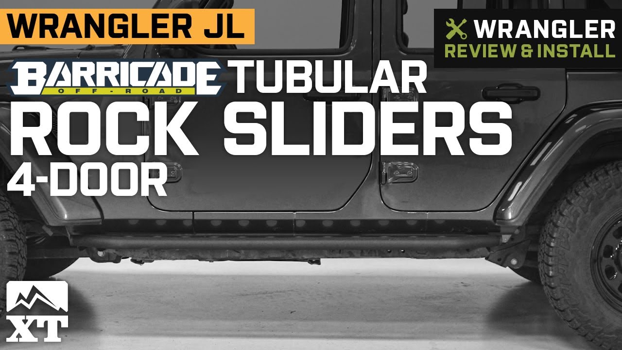 Barricade Jeep Wrangler Tubular Rock Sliders J130921-JL (18-23 Jeep  Wrangler JL 4-Door) - Free Shipping
