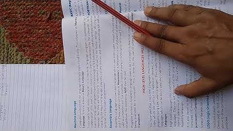 Class - 6th , Subject - Computer , Chapter - 3. Programming languages