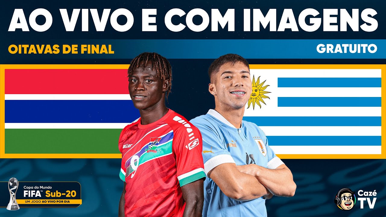 JOGO COMPLETO: GÂMBIA X URUGUAI | OITAVAS DE FINAL | COPA DO MUNDO FIFA SUB-20 2023