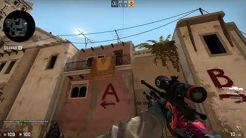 MIRAGE - SMOKE - (T Spawn) TO (Mid Window) - 128 tick
