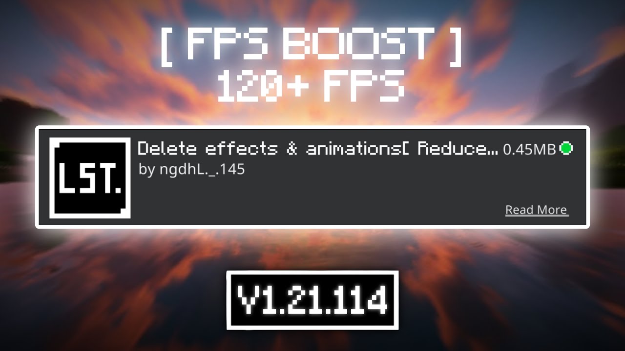 Best Fps Boost Pack For MCPE 1.21+ | One Of The Best Fps Booster Pack 🔥 ...