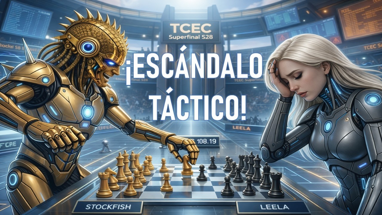 ¡STOCKFISH  DESTROZA A LEELA CON SACRIFICIO BRUTAL DE TORRE Y MATE EN 18 JUGADAS !-TCEC - SUFI S28.