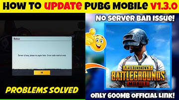Restricted error problem solved 😀 | How to update pubg mobile | Pubg Mobile v1.3 download link
