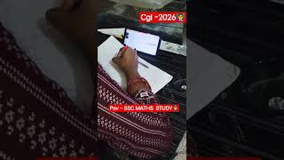 Ssc maths ki tayari 👮♀💗#cgl 2026 #aditya ranjan sir