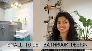 Small toilet bathroom design ideas India with detail dimension drawing. Toilet plan design in Hindi