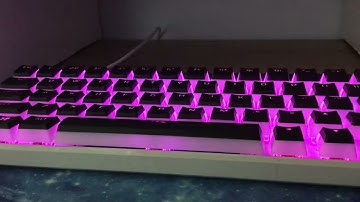 Royal Kludge 61 (RK61) With HyperX Pudding Keycaps Blue Switches Sound Test