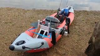 Setting up Intex Excursion Pro Kayak with Trolling Motor