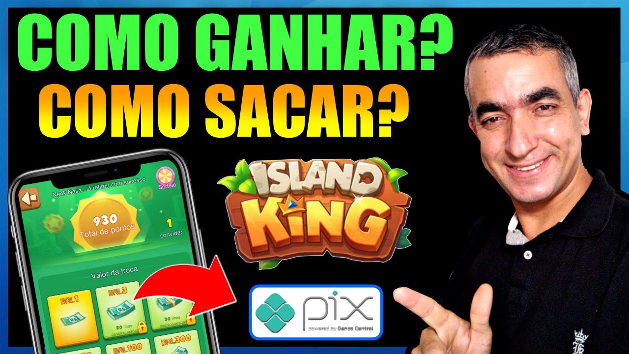 Como ganhar dinheiro pelo PIX com Island King Pro