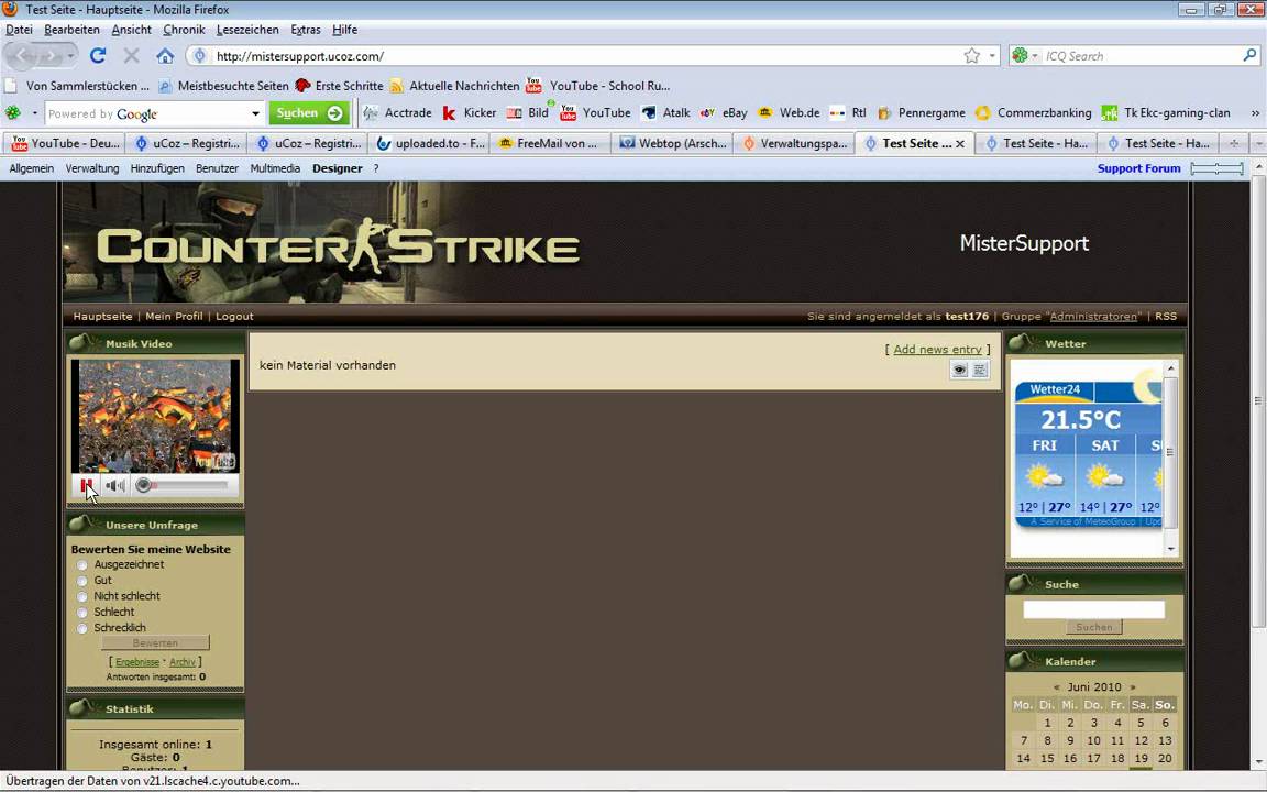 Kostenlose Clan Homepage Erstellen Auf Ucoz De Youtube