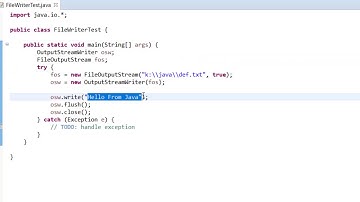 09- FileWriter /OutputStreamWriter