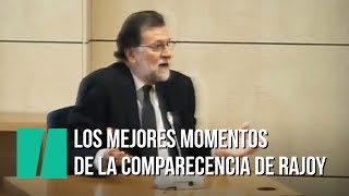 Los mejores momentos del paso de Rajoy por la Audiencia Nacional