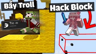 KHANGG HACK BEDWARS ĐẶT BLOCK SIÊU NHANH NHƯ HACKER TROLL NOOB HANI CÙNG NOOB TEAM TRONG MINECRAFT