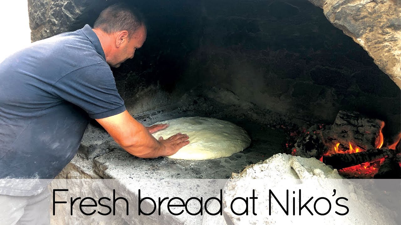 Homemade Wood-Fired Bread at Niko's in Kobaš