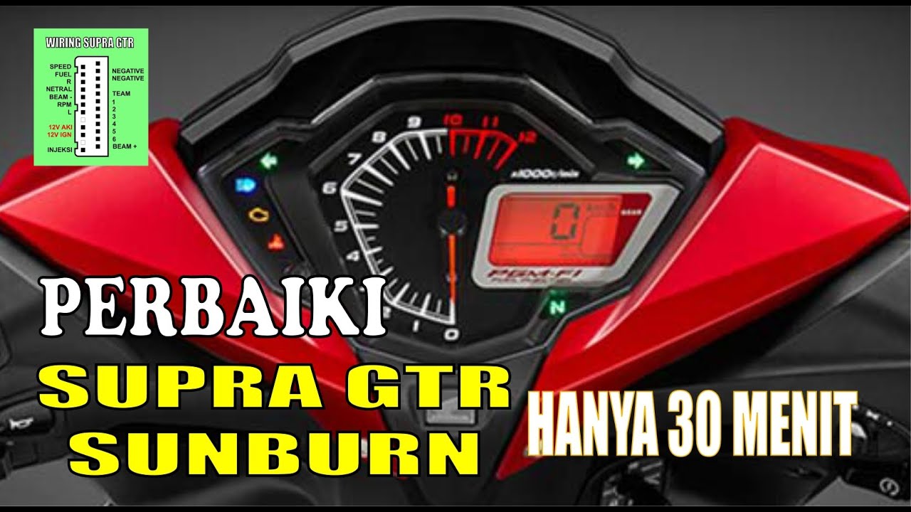 Cara Perbaikai Speedo Supra GTR