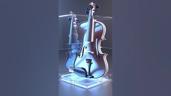 Transparent futuristic violin 🎻 #ai #aianimation #aiart #animation #midjourney #shorts #violin