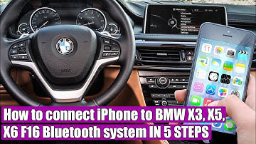 TUTORIAL: How to connect your iPhone to BMW X3, X5, X6 F16 (2015-2020) Bluetooth System IN 5 STEPS