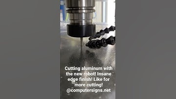 Cutting aluminum with a Multicam Apex3r @computersigns.net