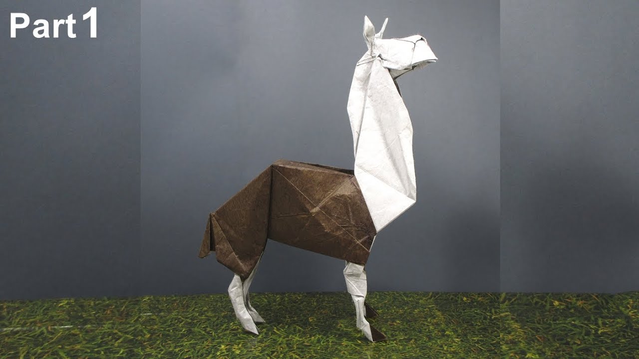 Origami Lama Tutorial Fumiaki Kawahata Part 1 折り紙 ラマ Llama PerÚ Youtube