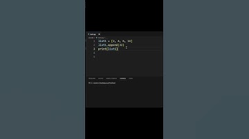 Add a number in your list (append) python #shorts #coding