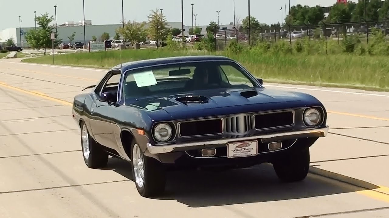 Test Driving 1972 Plymouth Cuda 440 V8 Four Speed Pistol Grip Fast Lane Classic Cars