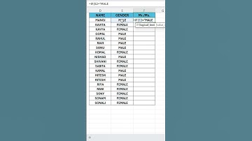 How to Add "Mr." and "Ms." in Excel sheet 😎||Advance Excel 🔥|| #shorts #excel #exceltips #computer