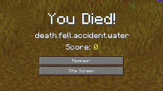 Minecraft RAREST Death Message Glitch 🤯