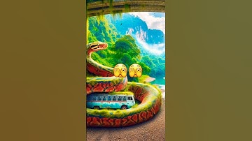 Ai Nature Adventure | phyton under the bridge video #shortvideo #nature #wildlife #aiart #snake #art
