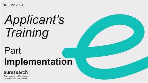 Euresearch - Proposal Writing Training for Collaborative Projects in Horizon Europe - Implementation