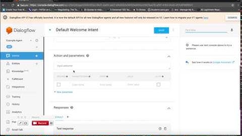 DialogFlow Intro Part 1