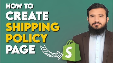 How To Create Shipping Policy In Shopify 2025 | Lesson 19
