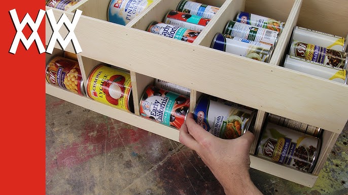 DIY Canned Food Storage Rack (Easy) 