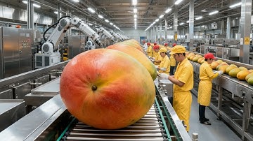 Inside the Mega Dried Mango Factory – How Tons of Fresh Mangoes Become Golden Slices (Full Process)