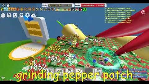 Pepper Patch Boost/Killing Mobs/More | roblox bee swarm simulator