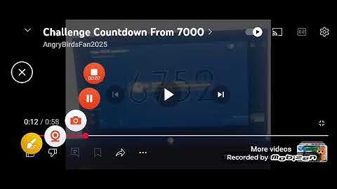Challenge countdown from 7000
