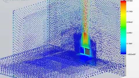 Simulation of air flow around a panel radiator in a test room by using CFD