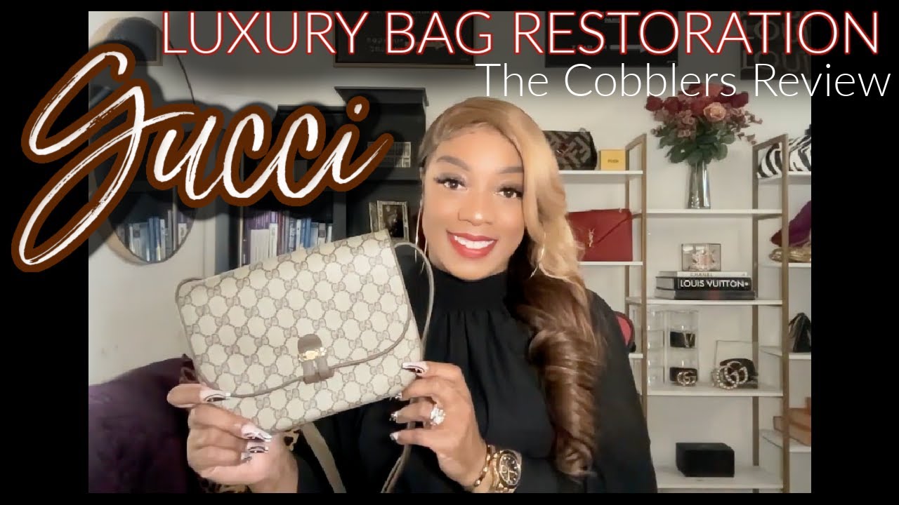 VINTAGE GUCCI BAG RESTORATION THE COBBLERS REVIEW MS GIN YouTube
