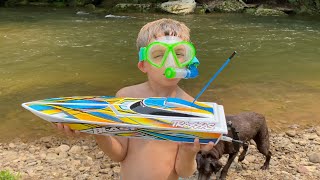 Taking Our New RC Boat Camping | Guys Week Day 2