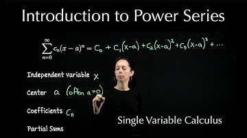 Introduction to Power Series, Single Variable Calculus