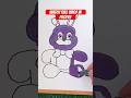How to Draw Bonnie from the “FNAF” #shorts #short #drawing