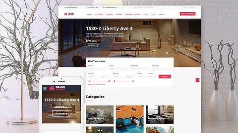 Grand Estate Website Template #58944