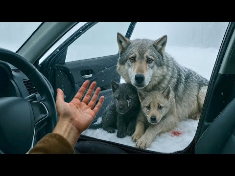 Woman Opens Door For FREEZING Wolf Family What Happens Next Will AMAZE You