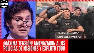 ¡¡MÁXIMA TENSIÓN!! Amenazaron CON ECHAR a los POLICÍAS QUE SE MANIFIESTEN en Misiones Y EXPLOTÓ TODO